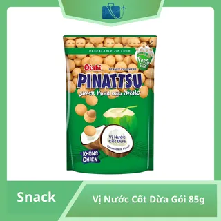 Snack Nhân Đậu Phộng Vị Nước Cốt Dừa Pinattsu Oishi Gói 85g
