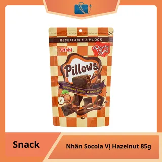 Snack Nhân Socola Vị Hazelnut Oishi Pillows 85g