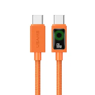 Cáp Sạc Nhanh USAMS SJ773 60W Type-C 1.2m – Cam